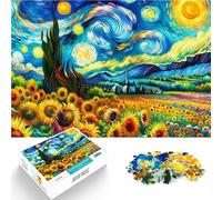 Puzzle 2000 pièces pour Adolescents Fleurs Lumineuses au Clair de Lune Jeu Pratique est idéal comme Cadeau pour Toute la Famille 70x100cm
