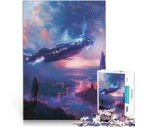 Puzzle 2000 pièces pour Adolescents Fusée Spatiale Jouets Jeux éducatifs Soulagement du Stress décoration Murale 70x100cm