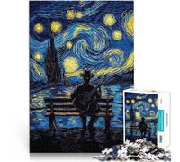 Puzzle 2000 pièces pour Adolescents Guitariste de la Nuit étoilée Jeu éducatif Défi Jouet Cadeau d'anniversaire 70x100cm
