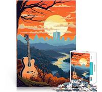 Puzzle 2000 pièces pour Adolescents Guitariste et Nature Réduction du Stress intéressante Anniversaire et Cadeaux Uniques 70x100cm