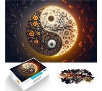 Puzzle 2000 pièces pour Adolescents Harmonie Cosmique Yin Yang Défi Difficile pour soulager Le Stress Cadeau Amusant 70x100cm