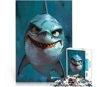 Puzzle 2000 pièces pour Adolescents Illustration de Requin Souriant Jeux de détente Car C'est Un pour Toute la Famille 70x100cm