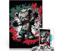 Puzzle 2000 pièces pour Adolescents Illustration d'ours Zombie pour Le Jeu éducatif Challenge Toy Cadeau Amusant 70x100cm