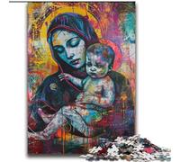 Puzzle 2000 pièces pour Adolescents, Jésus Graffiti, Jouets éducatifs, décoration intérieure Unique et Cadeaux pour Les 14 Ans et Plus, 70x100cm