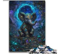 Puzzle 2000 pièces pour Adolescents, Jeu de Famille d'éléphants mystérieux, Anti-Stress, défi Difficile, Cadeaux du Père Noël Secret 70x100cm