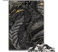 Puzzle 2000 pièces pour Adolescents Jeu éducatif Familial Black Dragon pour Toute la Famille 14 Ans et Plus 70x100cm