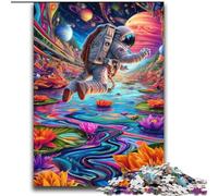 Puzzle 2000 pièces pour Adolescents, Jeu Familial d'astronautes psychédéliques, Anti-Stress, défi Difficile, Collection d'artistes, Beaux-Arts 70x100cm