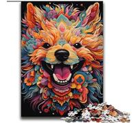Puzzle 2000 pièces pour Adolescents, Jeu Familial de Chiens colorés, Anti-Stress, défi Difficile, Cadeaux du Père Noël Secret 70x100cm