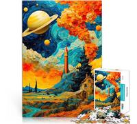Puzzle 2000 pièces pour Adolescents Lancement de fusée dans la Nuit étoilée Jeux éducatifs Cadeau d'œuvre d'art 70x100cm
