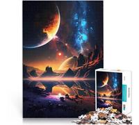 Puzzle 2000 pièces pour Adolescents L'aube sur la planète Cosmos Difficile et défi est idéal comme Cadeau pour Toute la Famille 70x100cm