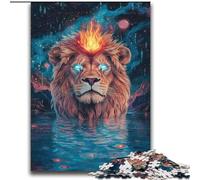 Puzzle 2000 pièces pour Adolescents Lion Cosmique Jouet éducatif intellectuel décompressant Superbes Cadeaux et Jouets 70x100cm