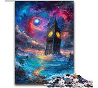 Puzzle 2000 pièces pour Adolescents, Londres mystérieux, Big Ben, Jouets éducatifs, décoration d'intérieur Unique et Cadeaux pour 14 Ans et Plus, 70x100cm