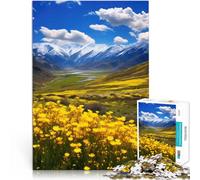 Puzzle 2000 pièces pour Adolescents Montagnes - Sérénité du Sommet Floral Impossible est idéal comme Cadeau pour Toute la Famille 70x100cm