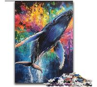 Puzzle 2000 pièces pour Adolescents, Motif Baleine, Graffiti, Jouet éducatif et décompressant, idéal comme Cadeau, 70x100cm
