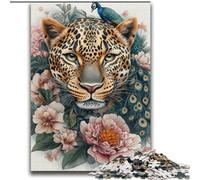 Puzzle 2000 pièces pour Adolescents, Motif léopard doré, Jeu de réflexion, décoration Murale, Cadeaux Uniques pour Anniversaire et Noël, 70x100cm