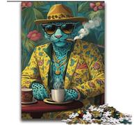 Puzzle 2000 pièces pour Adolescents, Motif léopard Tendance, décoration Murale Artistique, idée Cadeau d'anniversaire pour Amis, Bureau à Domicile, 70x100cm