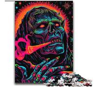 Puzzle 2000 pièces pour Adolescents, Motif tête de Mort fumée, activités familiales Amusantes à la Maison, Cadeau d'anniversaire, Cadeau de Voyage, pour Les Adolescents de 14 Ans et Plus, 70x100cm