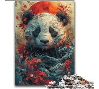 Puzzle 2000 pièces pour Adolescents Panda en Fleur Décoration Murale Artistique et idée Cadeau d'anniversaire pour Amis, Bureau à Domicile 70x100cm