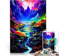 Puzzle 2000 pièces pour Adolescents Pays des Merveilles coloré Jouet éducatif intellectuel décompressant Jeu de défi Unique 70x100cm