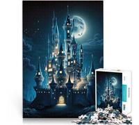 Puzzle 2000 pièces pour Adolescents Paysage du château Réduction du Stress intéressante avec Affiche et Feuille de Questions correspondantes 70x100cm
