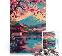 Puzzle 2000 pièces pour Adolescents Paysage du Japon Entraînez Votre Cerveau et Vos Mains Anniversaire et Cadeaux Uniques 70x100cm