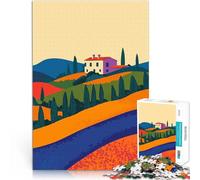 Puzzle 2000 pièces pour Adolescents Paysage d'une Villa Toscane en Italie Jouets éducatifs Cadeau pour Les Anniversaires 70x100cm