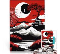Puzzle 2000 pièces pour Adolescents Paysage Lunaire du Japon Compétition de Vitesse Manuelle Œuvre d'art 70x100cm