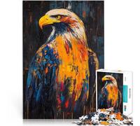 Puzzle 2000 pièces pour Adolescents Peinture à l'encre d'aigle à tête Blanche Casse-tête Cadeaux pour Les Amis et la Famille 70x100cm