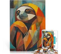 Puzzle 2000 pièces pour Adolescents Peinture à l'huile de Paresseux Jeu Stimulant Chaque pièce est Unique - Jeu Familial Stimulant et Amusant 70x100cm