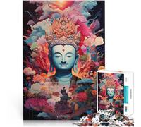 Puzzle 2000 pièces pour Adolescents Peinture de Bouddha Séjour Anti-Stress pour Tuer Le Temps Œuvre d'art 70x100cm