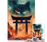 Puzzle 2000 pièces pour Adolescents Porte de l'esprit du Renard Japonais Jouets éducatifs Cadeau pour Les Anniversaires 70x100cm