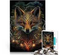 Puzzle 2000 pièces pour Adolescents Renard Kitsune Jouet éducatif d'apprentissage Activités Amusantes à la Maison, Cadeaux d'anniversaire, Cadeaux de Voyage, 70x100cm