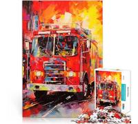 Puzzle 2000 pièces pour Adolescents Résumé du Camion de Pompiers Jeu éducatif Défi Jouet De Superbes Cadeaux et Jouets 70x100cm