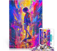 Puzzle 2000 pièces pour Adolescents Rêverie Urbaine Réduction du Stress intéressante Liste de souhaits avec Le Père Noël 70x100cm