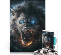 Puzzle 2000 pièces pour Adolescents Rugissement du Lion Ardent~ Jouets Anti-Stress Renforcer l'amour Entre Les Couples 70x100cm