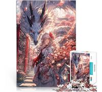 Puzzle 2000 pièces pour Adolescents Sakura Fille Anime Dragon Jouets de Jeu pour Cadeau Familial Idées Cadeaux 70x100cm