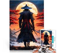 Puzzle 2000 pièces pour Adolescents Samouraï au Clair de Lune Compétition de Vitesse Manuelle Une œuvre d'art 70x100cm