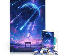 Puzzle 2000 pièces pour Adolescents Sanctuaire shintoïste sous Les étoiles Défi Difficile Améliorer la mémoire 70x100cm