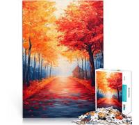 Puzzle 2000 pièces pour Adolescents Sentier forestier d'automne Jouets de Jeu stimulants De Superbes Cadeaux et Jouets 70x100cm