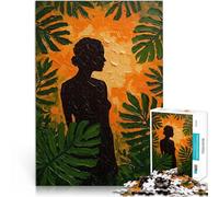 Puzzle 2000 pièces pour Adolescents Silhouette dans la Jungle Jouets de Jeu pour Cadeau Familial Bon Cadeau 70x100cm