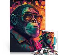 Puzzle 2000 pièces pour Adolescents Singe de Marijuana Défi Difficile pour soulager Le Stress Jeu de défi Unique 70x100cm
