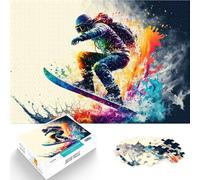 Puzzle 2000 pièces pour Adolescents Snowboard Difficile à réaliser mais Amusant et Humoristique Idées Cadeaux 70x100cm