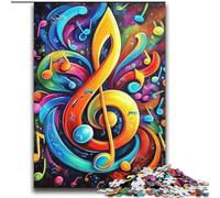 Puzzle 2000 pièces pour Adolescents, Symboles musicaux, activités familiales Amusantes à la Maison, Cadeau d'anniversaire, Cadeau de Voyage, pour Les Enfants de 14 Ans et Plus, 70x100cm