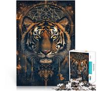 Puzzle 2000 pièces pour Adolescents Tigre Magique Fantastique Réduction du Stress intéressante décoration Murale 70x100cm