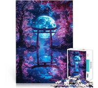 Puzzle 2000 pièces pour Adolescents Torii enchanté au Clair de Lune Jeu de Quiz Activités Amusantes à la Maison, Cadeaux d'anniversaire, Cadeaux de Voyage, 70x100cm