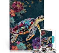 Puzzle 2000 pièces pour Adolescents Tortue de mer à Techniques Mixtes Jeu de Quiz Activités Amusantes à la Maison, Cadeaux d'anniversaire, Cadeaux de Voyage, 70x100cm