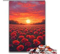 Puzzle 2000 pièces pour Adolescents Tournesols au Coucher du Soleil Amusement en Famille Activités Amusantes à la Maison, Cadeau d'anniversaire, Cadeaux de Voyage, pour et 14 Ans 70x100cm