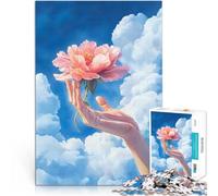Puzzle 2000 pièces pour Adolescents Une Main s'étend des Nuages Tenant Jeux de détente Car C'est Un pour Toute la Famille 70x100cm