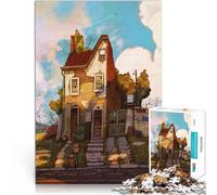 Puzzle 2000 pièces pour Adolescents Vieille Maison Entraînez Votre Cerveau et Vos Mains Renforcer l'amour Entre Les Couples 70x100cm