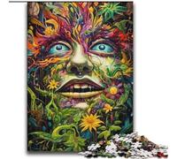 Puzzle 2000 pièces pour Adolescents, Visage psychédélique, Jeu de réflexion pour Les 14 Ans et Plus, Meilleur Cadeau pour Adultes et Adolescents, 70x100cm